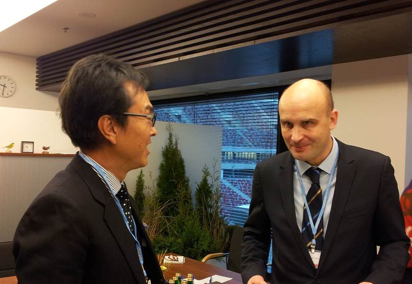 マルチン・コロレツCOP19議長・ポーランド環境大臣との会談